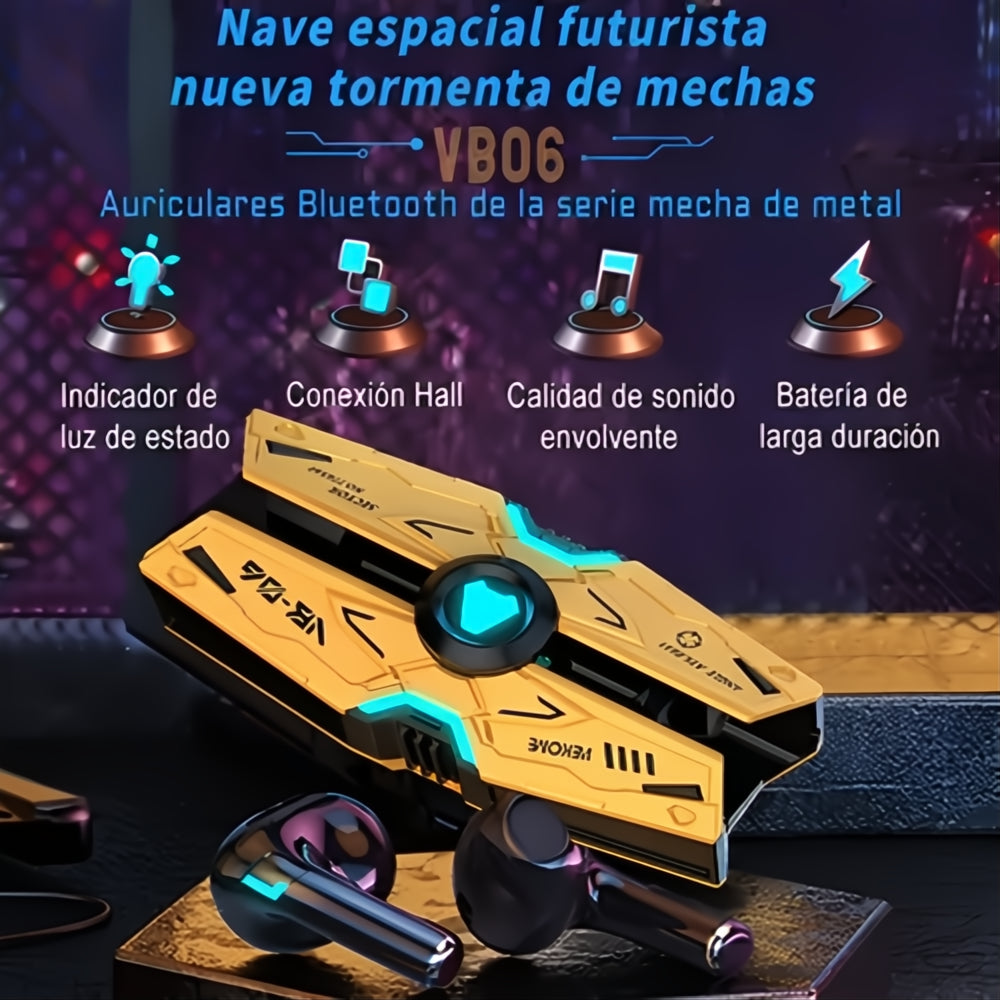 Audífonos Bluetooth Gamer Inalámbricos Earbuds Con Luces Led