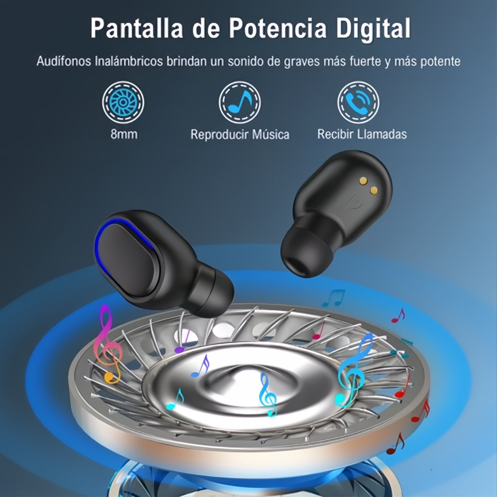 Audífonos In-ear Inalámbricos Bluetooth 5.3 Con Micrófono