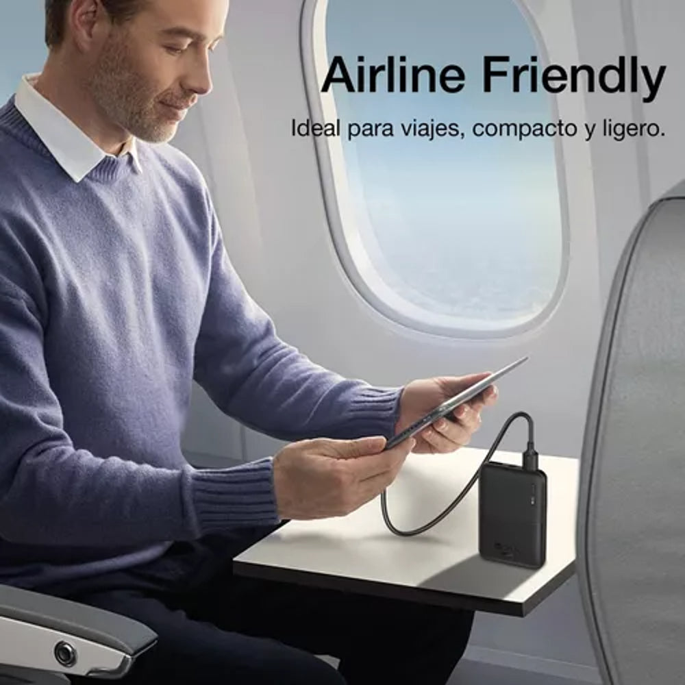 Power Bank Batería Portátil 5000mah 2.1a Universal Color Negro