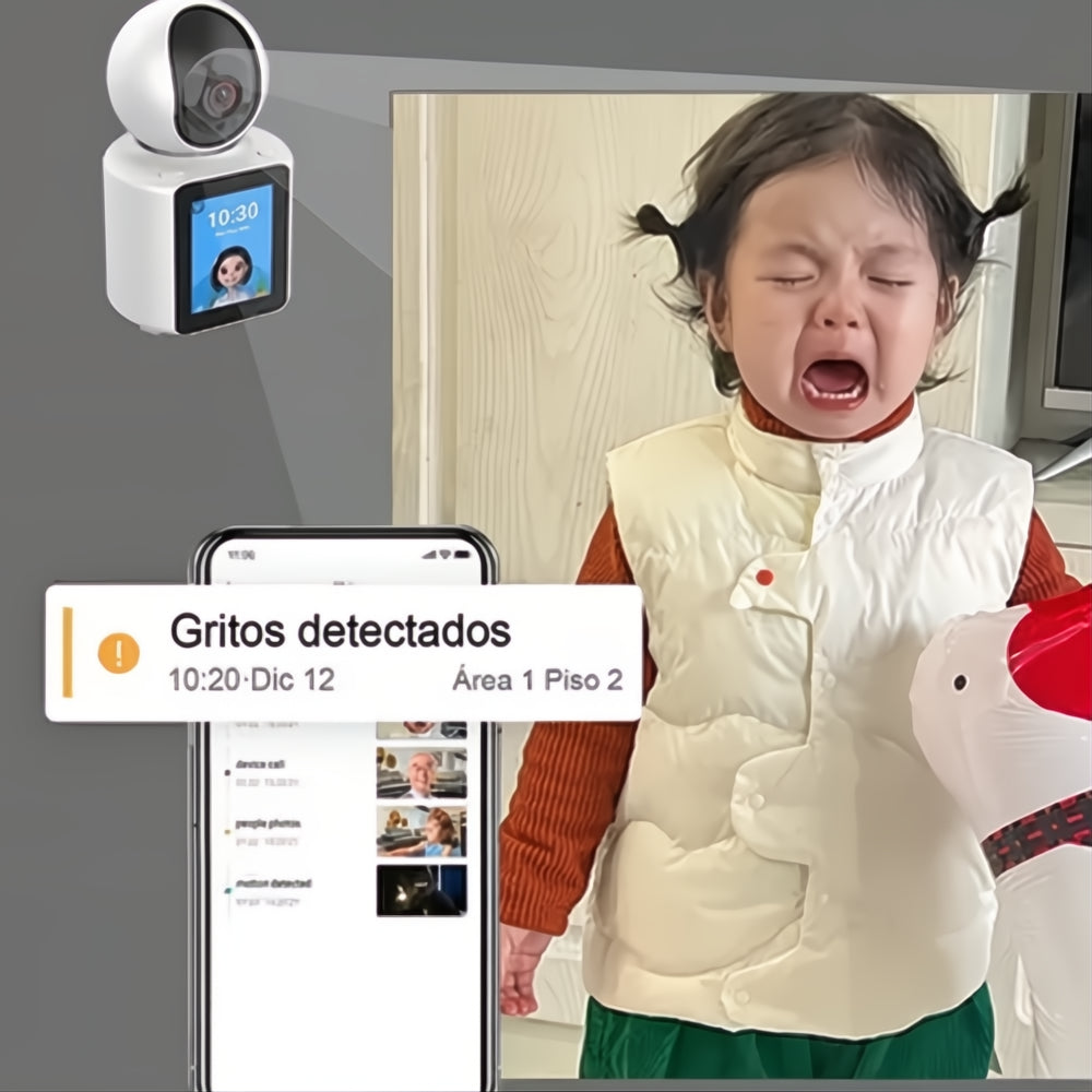 Cámara De Seguridad Monitor De Bebe App Vídeo Función Llamada