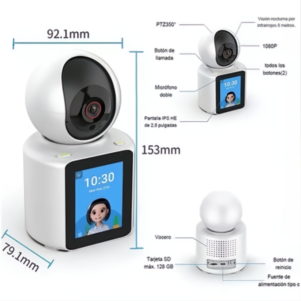 Cámara De Seguridad Monitor De Bebe App Vídeo Función Llamada