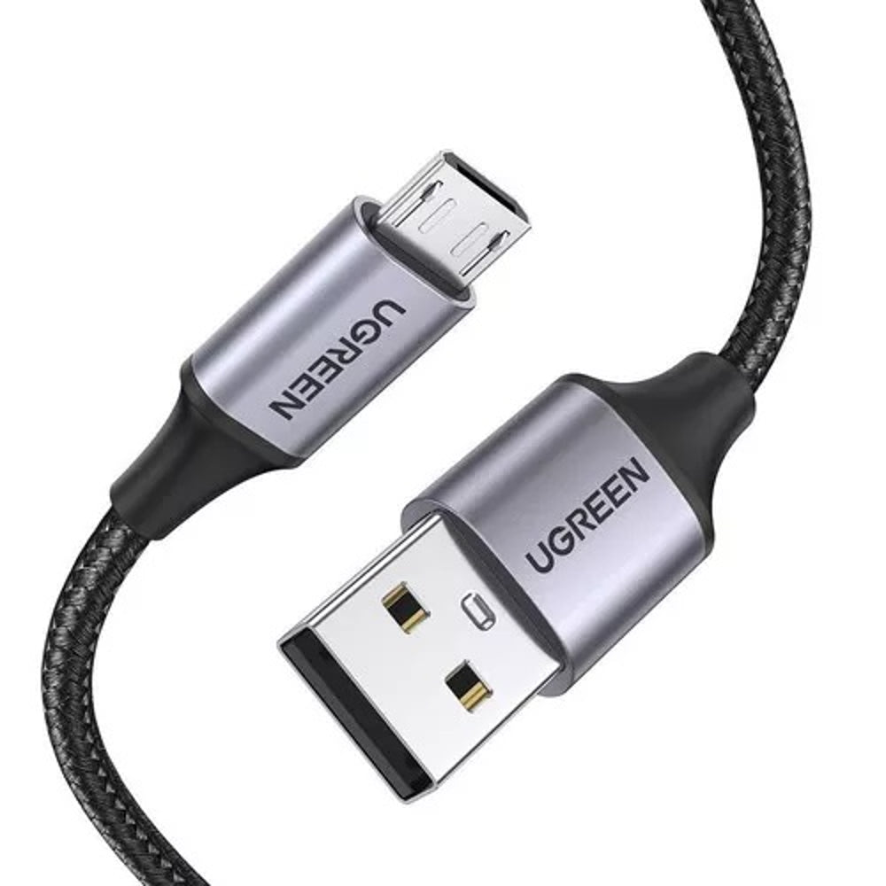 Cable Usb A Micro Usb Carga Rápida 2m Ugreen Nylon Metálico