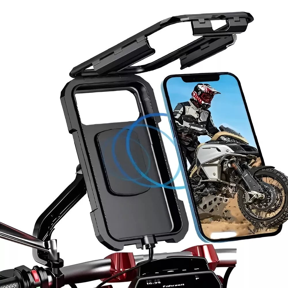 Soporte Base Para Celular Impermeable Espejo Moto Universal