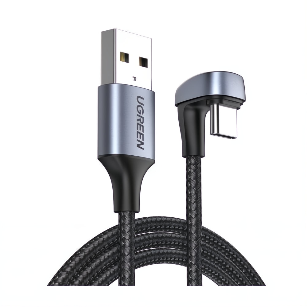 Cable Usb C Tipo Codo En U Carga Rápida 3a Nylon Ugreen