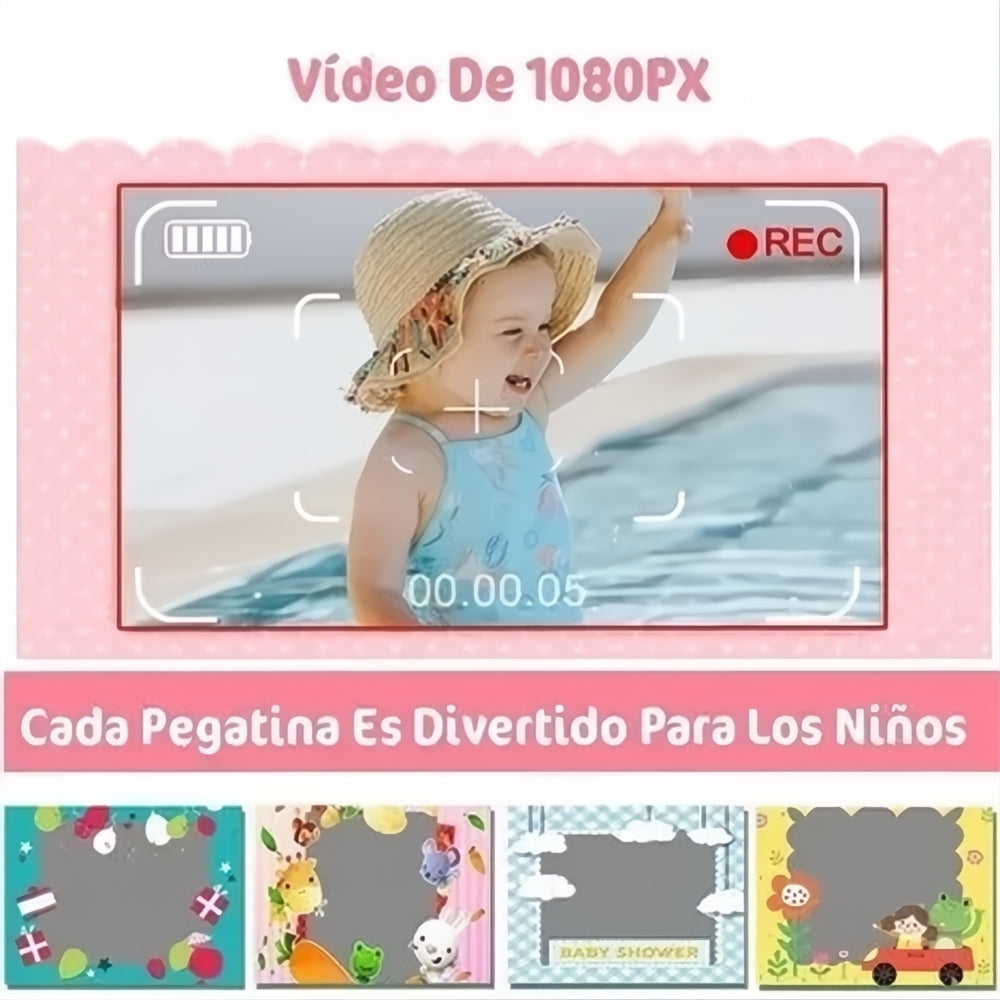 Cámara Digital Fotográfica Videos Hd Para Niña + Micro 32gb