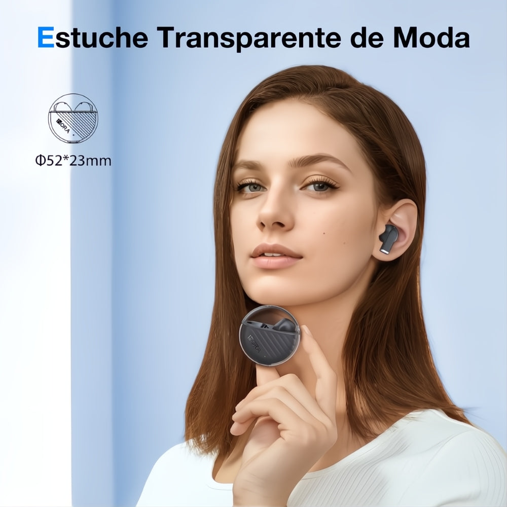Audífonos Inalámbricos Bluetooth 5.3 Manos Libres Con Micrófono Alta Duración