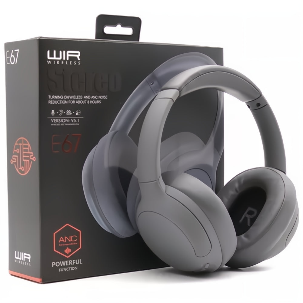 Audífonos Diadema Bluetooth Anc E67 Profesional Anti Ruido