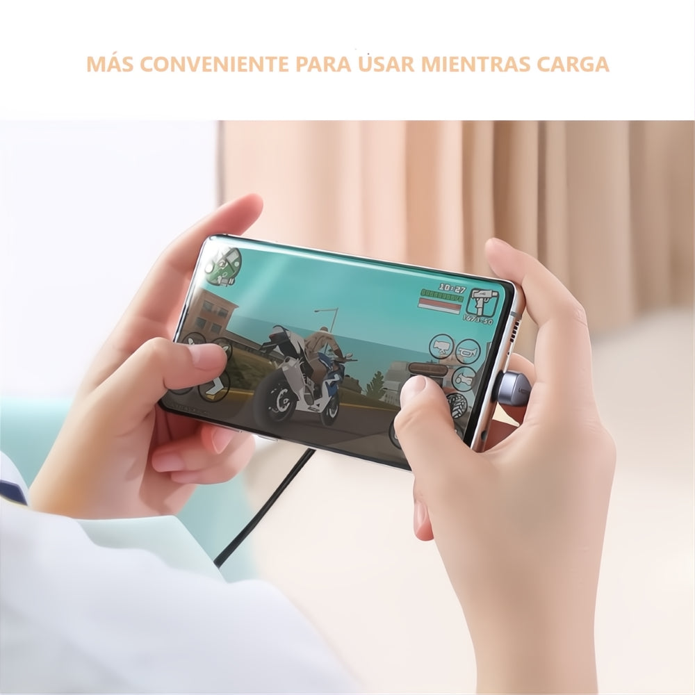 Cable Usb C Tipo Codo En U Carga Rápida 3a Nylon Ugreen
