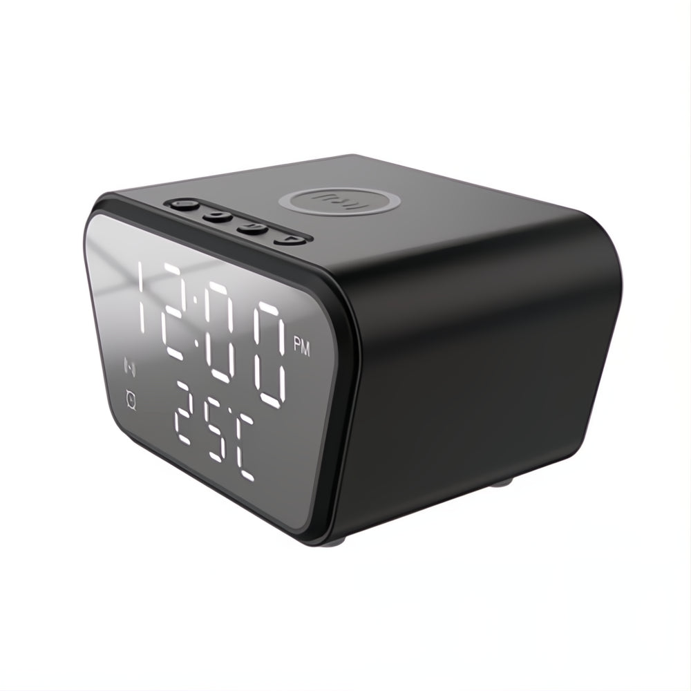 Reloj Digital Carga Inalámbrica 2 En 1 Alarma Temperatura