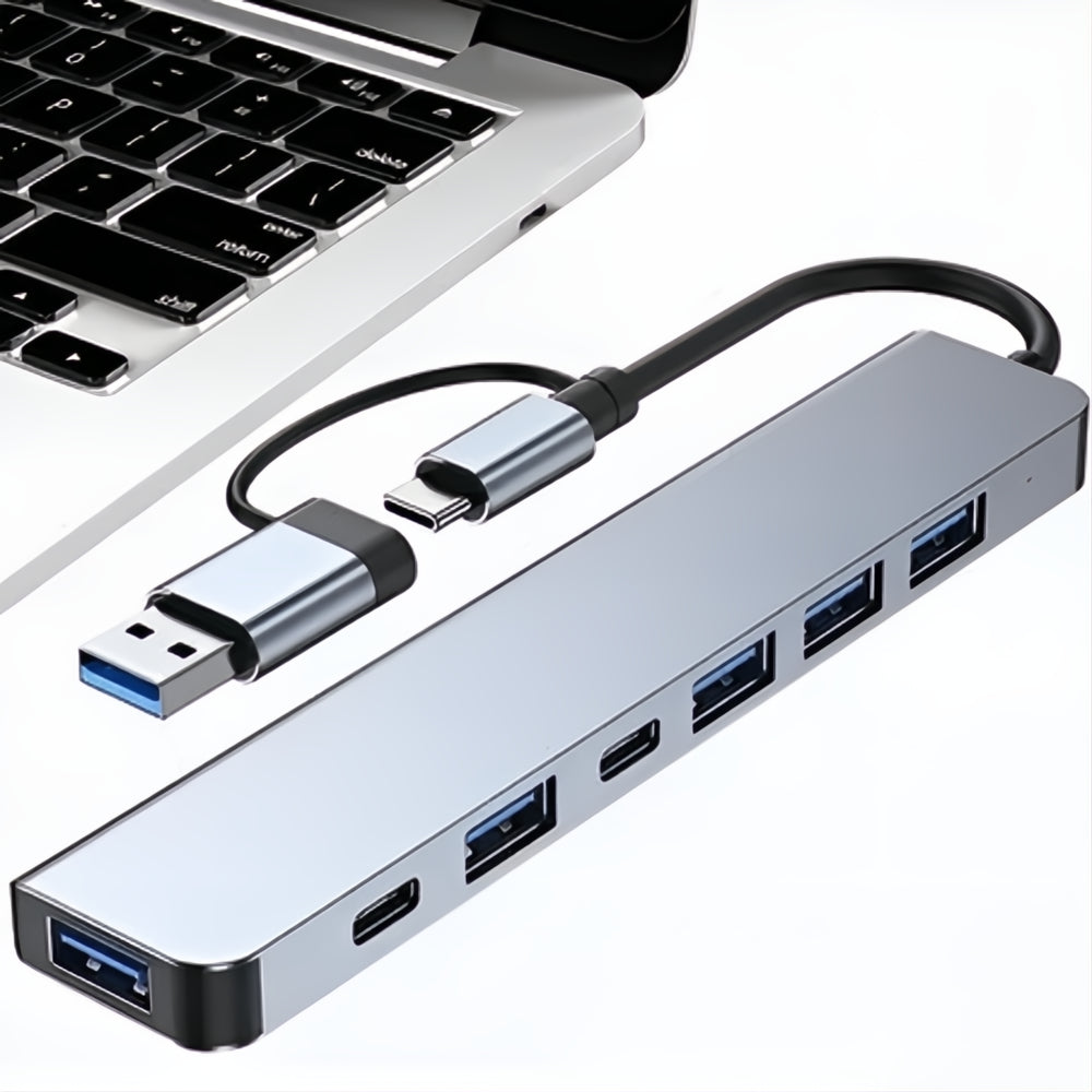 Hub Adaptador Usb 3.0 Tipo C 7 En 2 Multifuncional Universal