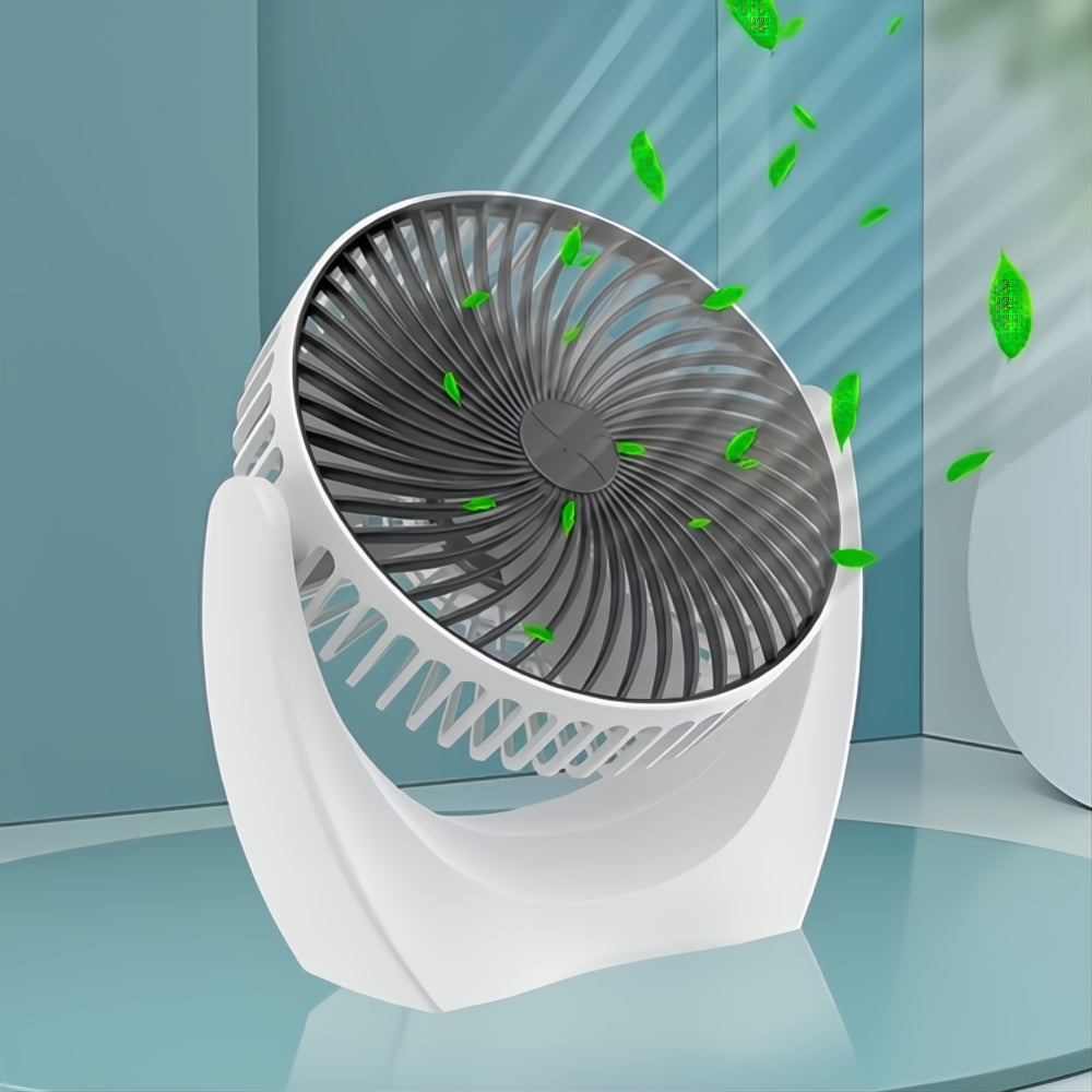 Ventilador Recargable Usb Escritorio Hogar Carro Moderno