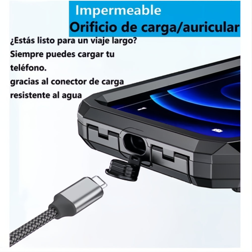 Soporte Base Para Celular Impermeable Espejo Moto Universal