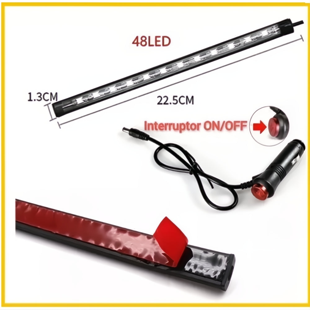 Tira Luces Interior Carro Led Rgb Audiorítmica App Bluetooth