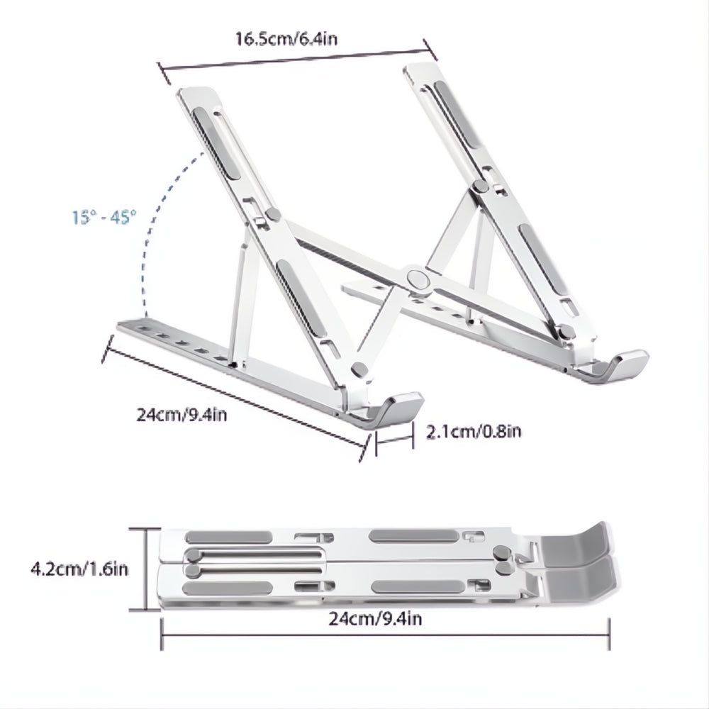 Soporte Base Metálica Para Portátil Tablet Laptop Ajustable