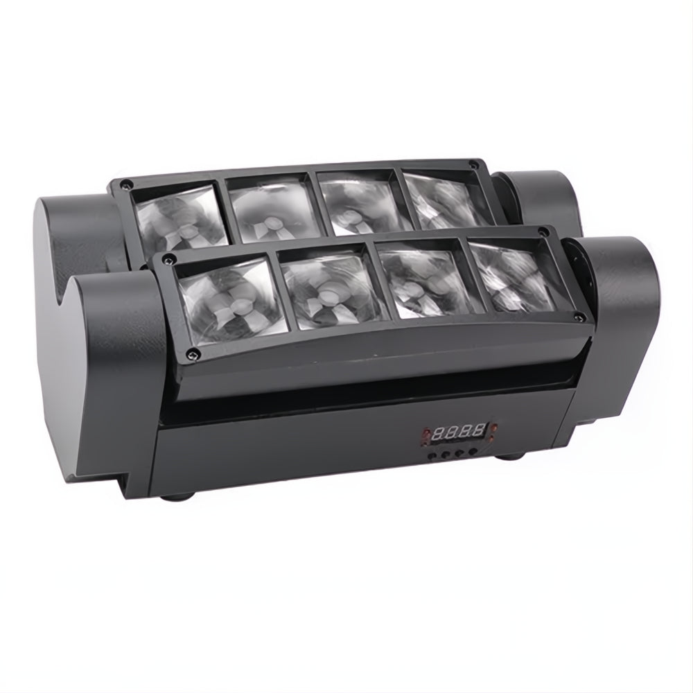 Luces Led Láser Dj Mini Spider Rgbw Efectos Luz 8x3w Dmx512