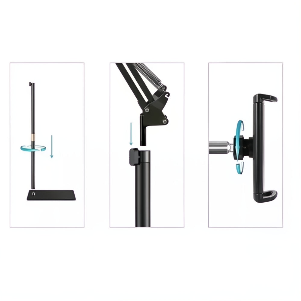 Soporte Piso Tablet Celular Brazo Articulado Hogar Trabajo