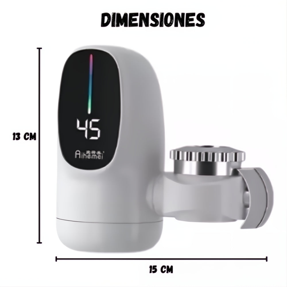 Filtro De Agua Calentador Eléctrico Led Instantáneo De Grifo