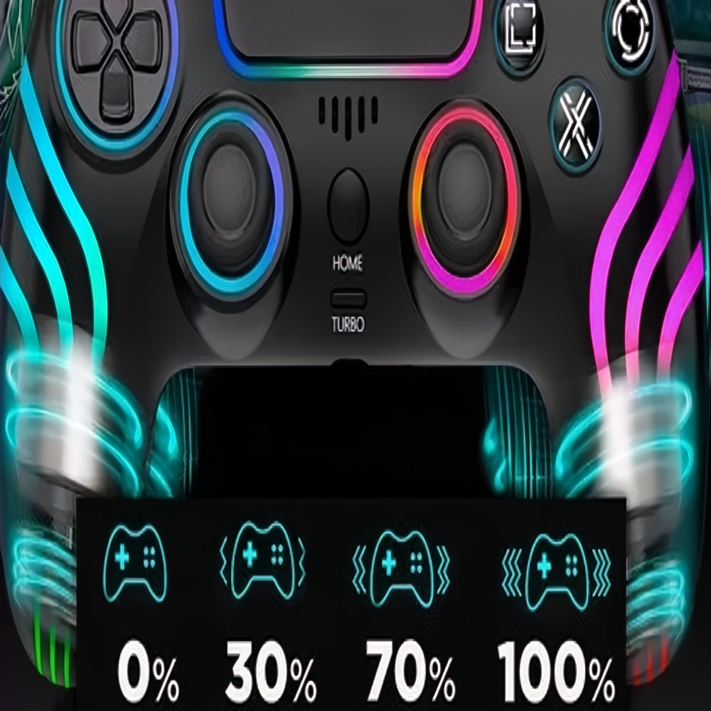 Control Joystick Inalámbrico Luz Led Para Ps4 Android Ios Pc