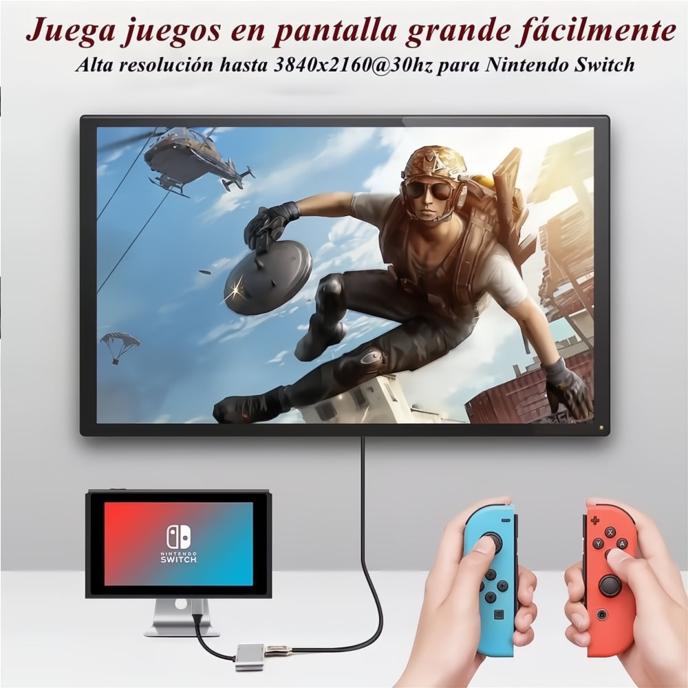 Adaptador Usb C A Hdmi Vga 4 En 1 Para Macbook/air Pro/iPad