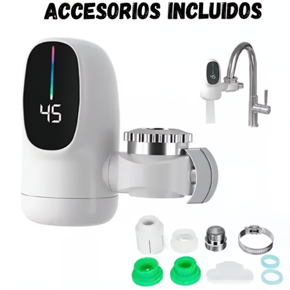 Filtro De Agua Calentador Eléctrico Led Instantáneo De Grifo