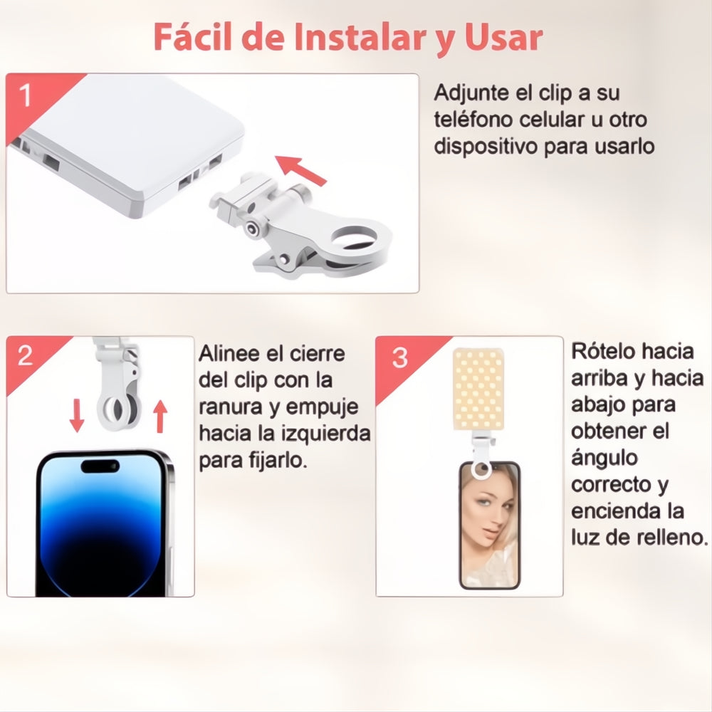 Luz De Vídeo Led Fotografía Video Iluminación Recargable Usb