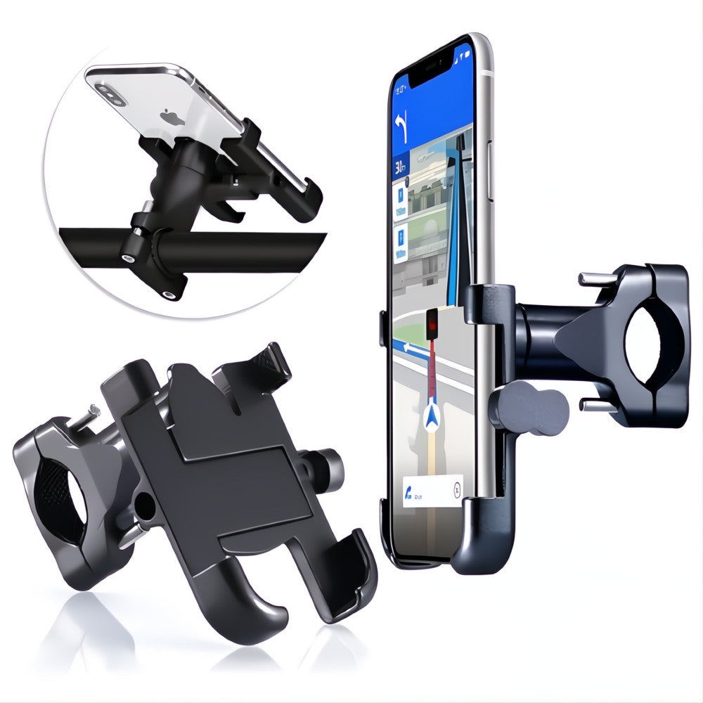 Soporte Base para Celular Bicicleta o Moto Universal 360° Metálico