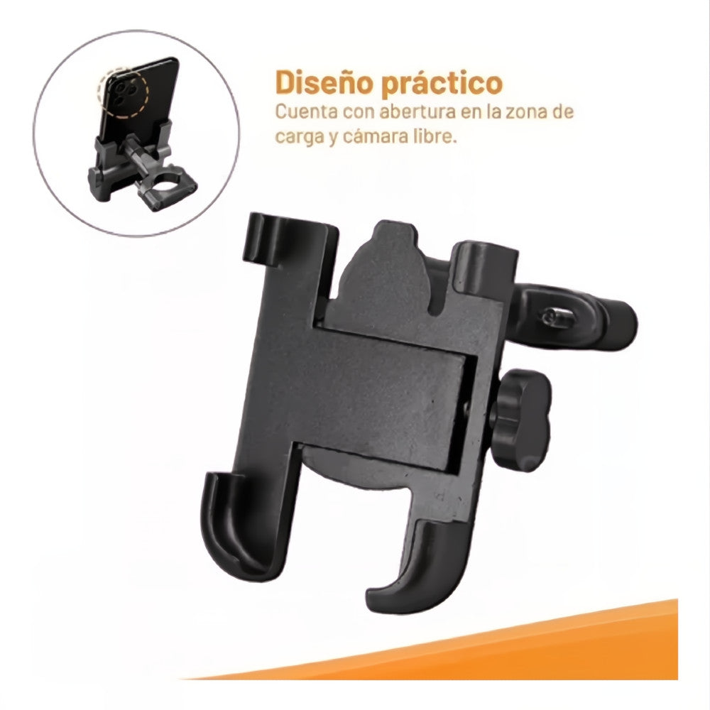 Soporte Base para Celular Bicicleta o Moto Universal 360° Metálico