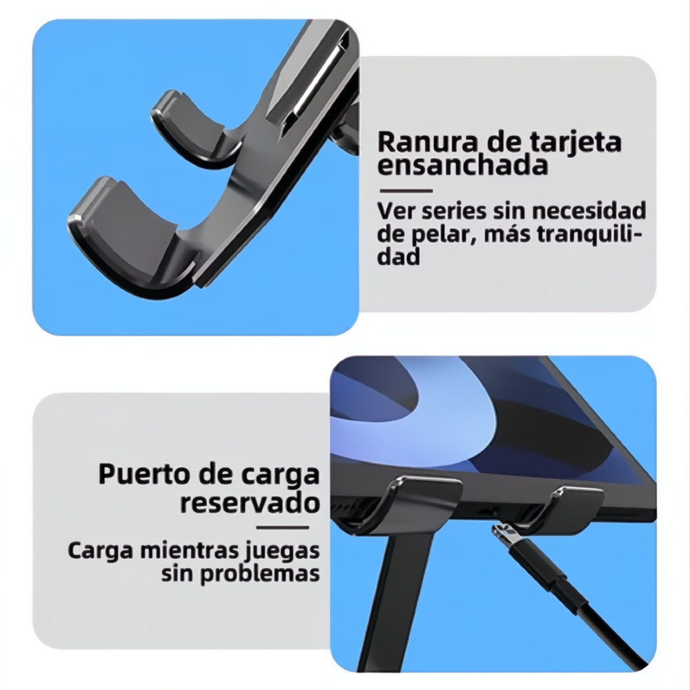 Base Soporte para Tablet Ajustable y Giratorio 360° Metalico Universal