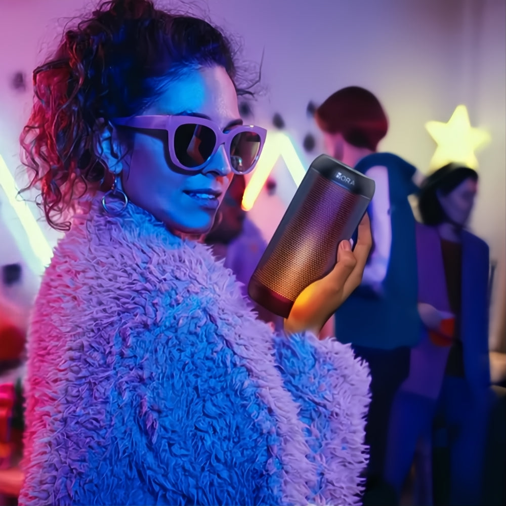 Parlante RGB Inalámbrico Portátil con Luz Rítmica