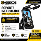 Soporte Base Para Celular Impermeable Espejo Moto Universal