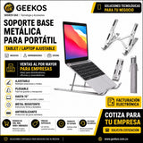 Soporte Base Metálica Para Portátil Tablet Laptop Ajustable