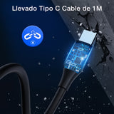 Cargador Para Carro 38w Dual Carga Rápida Usb C A Usb C 3 Amperios