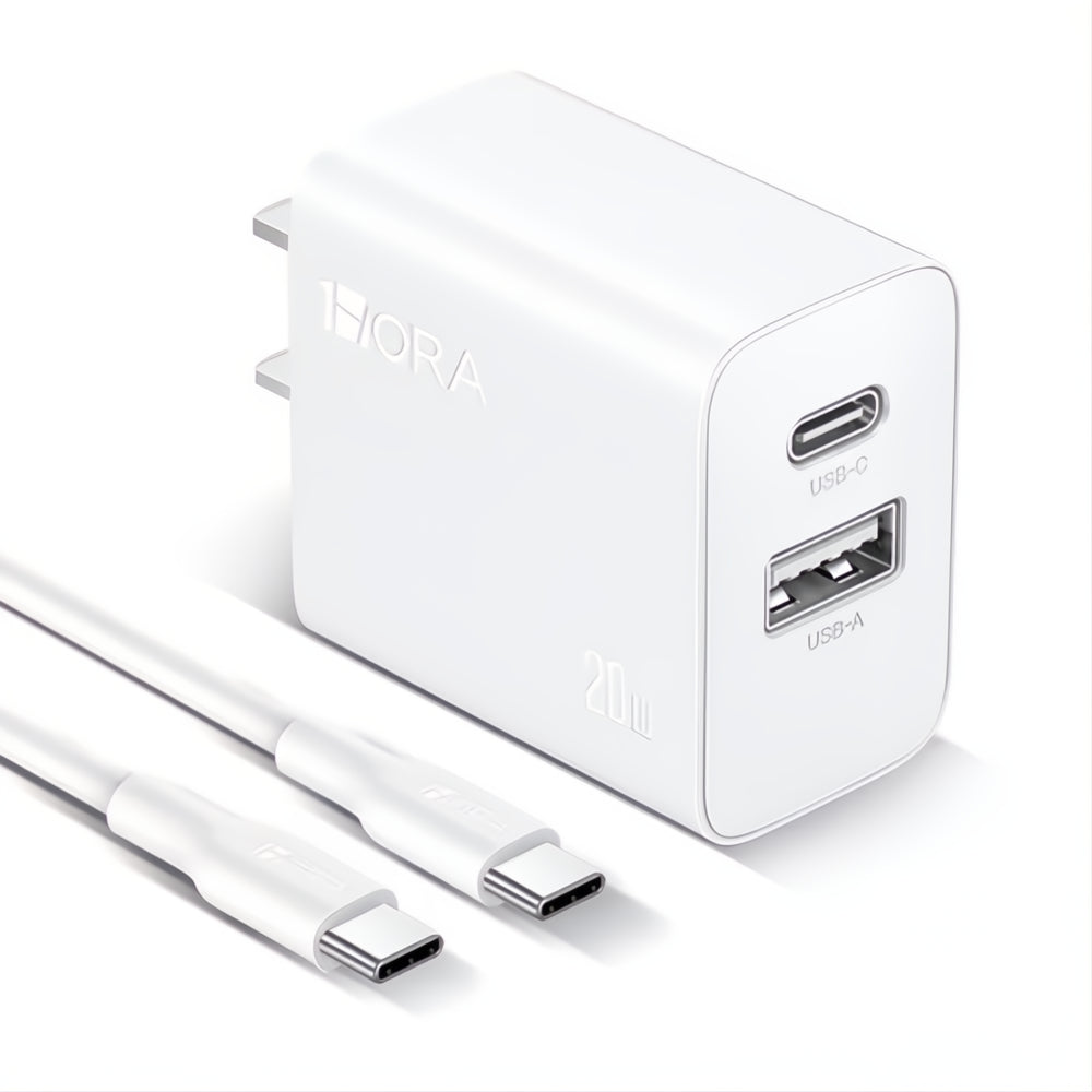 Cargador Turbo 2 En 1 Carga Rápida 20w + Cable Tipo C