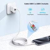 Cargador Turbo 2 En 1 Carga Rápida 20w + Cable Tipo C