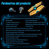 Audífonos Bluetooth Gamer Inalámbricos Earbuds Con Luces Led