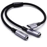 Adaptador Divisor Cable Usb C A Auxiliar 3.5mm Jack Ugreen