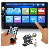 Radio Para Carro Pantalla Táctil 2 Din Bluetooth + Cámara