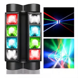 Luces Led Láser Dj Mini Spider Rgbw Efectos Luz 8x3w Dmx512