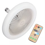 Ventilador De Techo 30w Silencioso Lampara 3 Tonos + Control