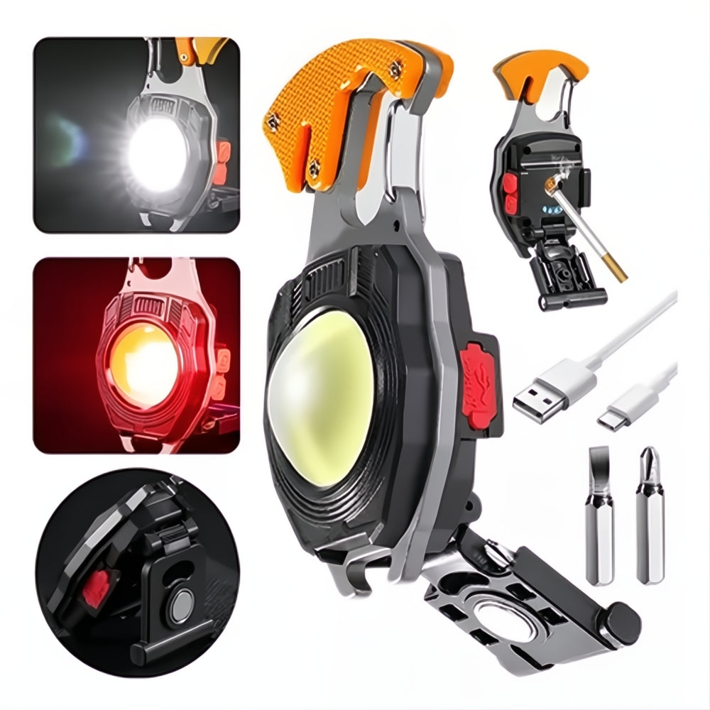 Linterna Led Llavero Portátil Lámpara Táctica Multifunción