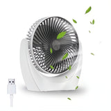 Ventilador Recargable Usb Escritorio Hogar Carro Moderno