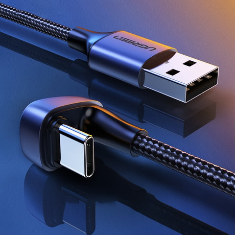 Cable Usb C Tipo Codo En U Carga Rápida 3a Nylon Ugreen