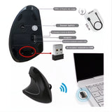 Kit Mouse Vertical Inalámbrico Recargable Con Soporte Muñeca