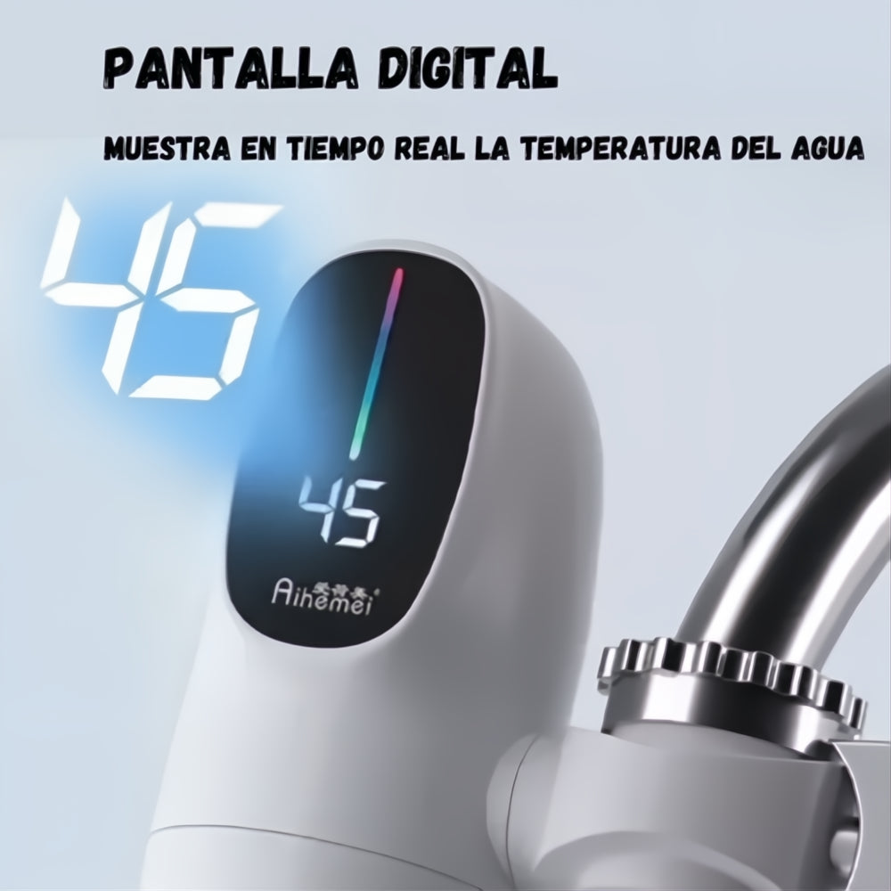Filtro De Agua Calentador Eléctrico Led Instantáneo De Grifo