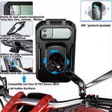Soporte Base Para Celular Impermeable Espejo Moto Universal