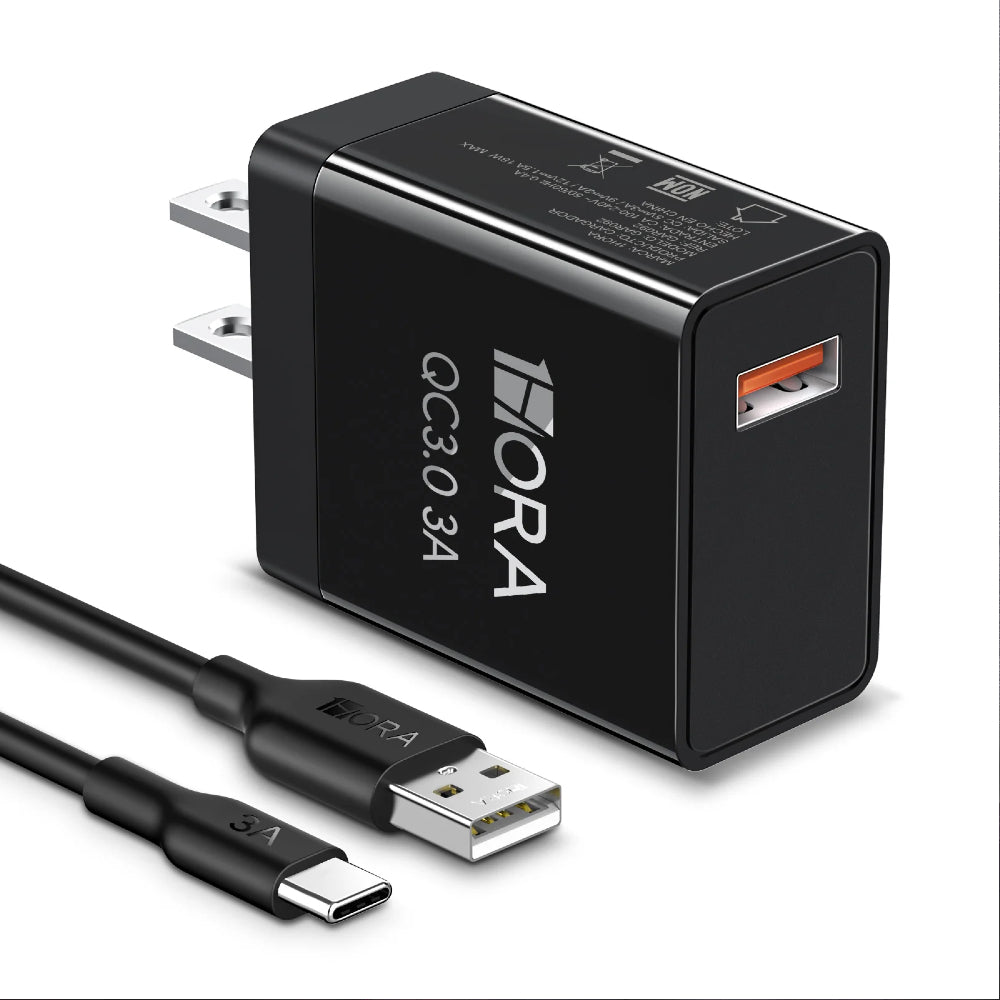 Cargador Carga Rapida QC 3.0 Usb A Tipo C 1Hora