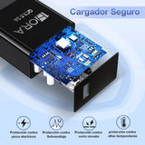 Cargador Carga Rapida QC 3.0 Usb A Tipo C 1Hora