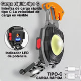 Linterna Led Llavero Portátil Lámpara Táctica Multifunción