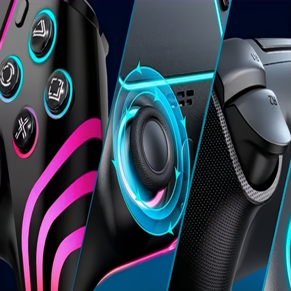 Control Joystick Inalámbrico Luz Led Para Ps4 Android Ios Pc