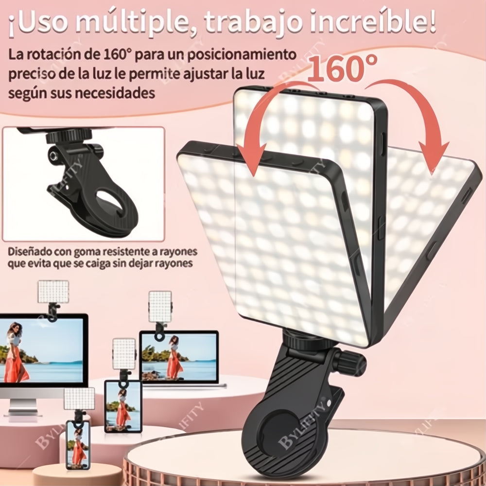 Luz De Vídeo Led Fotografía Video Iluminación Recargable Usb